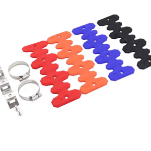 Захист від опіків металевий в термосиліконі 20 см.